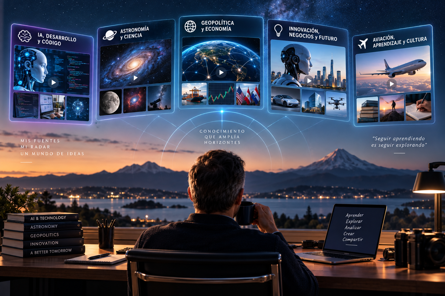 Mi radar digital: Canales y fuentes clave en IA, astronomía y tecnología