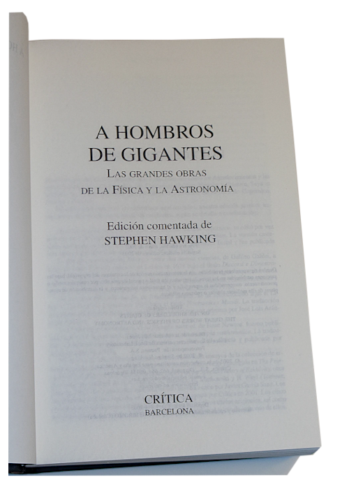 Miniatura 2 de A Hombros de Gigantes Stephen HawKing